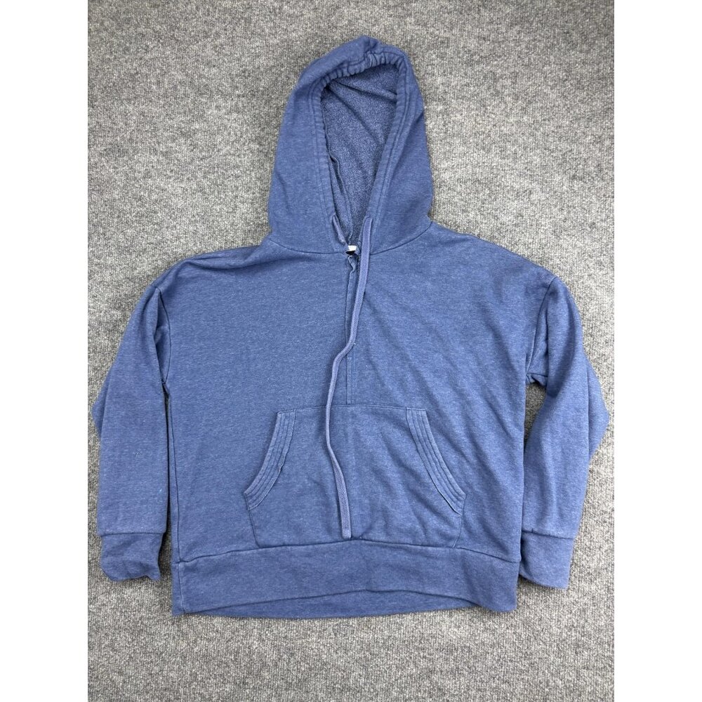 Intimately Free People Hoodie Sweatshirt Women S Blue Pullover Pocket Drawstring